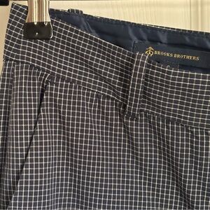 Brooks Brothers Navy Checkered Pants